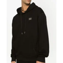 Jersey hættetrøje med mærketiket
