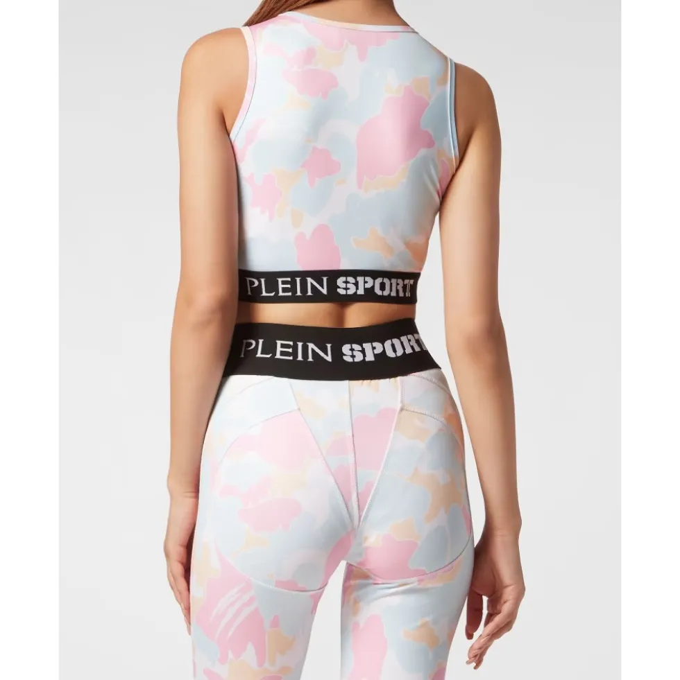 Jogging Cropped Top Camouflage