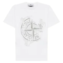 Junior Cotton T-shirt med logoprint