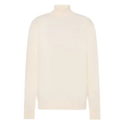 Kashmir Turtleneck Sweater Hvid