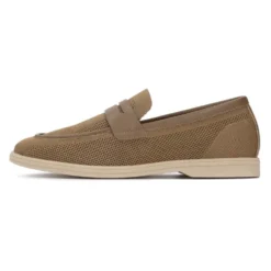 Kazar Herre slip-on sko med perforeret stof og læderdetaljer