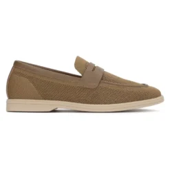 Kazar Herre slip-on sko med perforeret stof og læderdetaljer