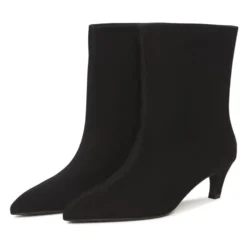 Kitten Heel Ankelstøvler Dolly - Sort
