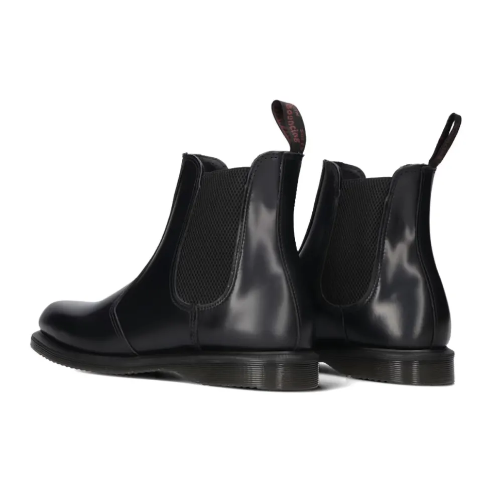 Klassiske Chelsea Boots Flora Sort Læder