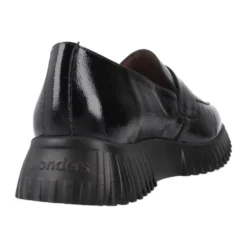 Klassiske Loafers i Sort Laklæder