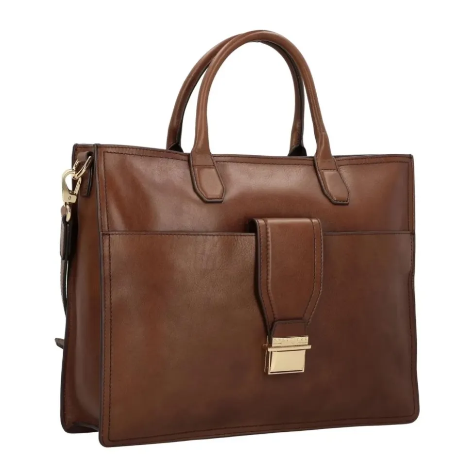 Klassisk Læder Messenger Taske Brun Unisex