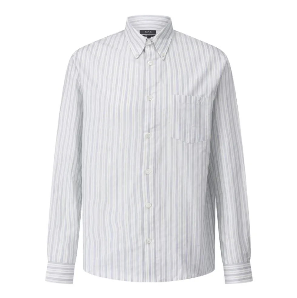 Klassisk Stribet Regular-Fit Skjorte