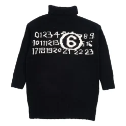 Knit Mini Dress with Maxi Logo