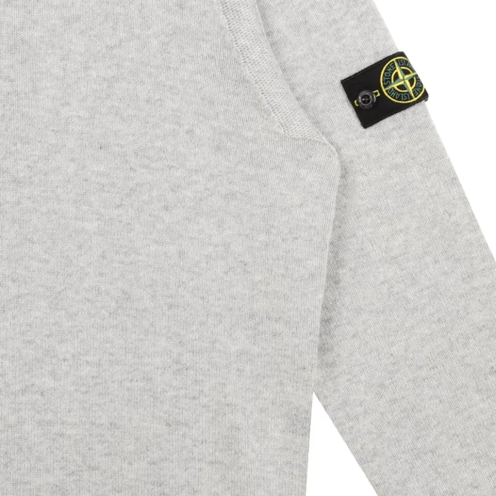 Kompas-Patch Melange Grå Jumper