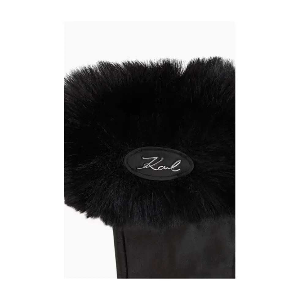 K/Signature Faux-Fur Handsker