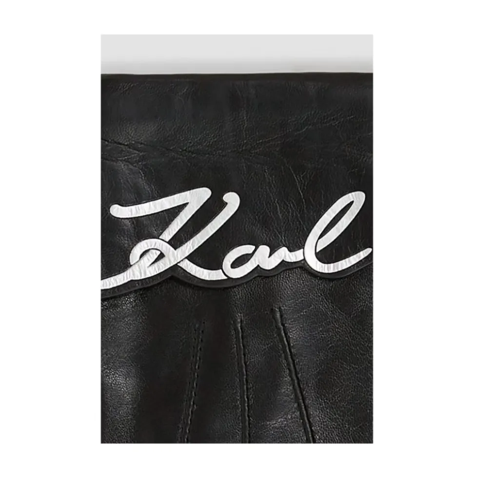 K/Signature Leather Gloves