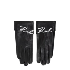 K/Signature Leather Gloves