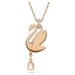 Kvinders Vedhæng Svane Sort Rosaguld Legering Lag SWAN 5678045