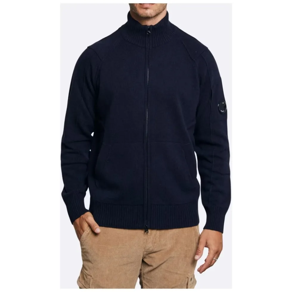 Lambswool Full Zip Sweater