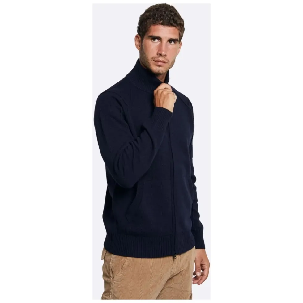 Lambswool Full Zip Sweater
