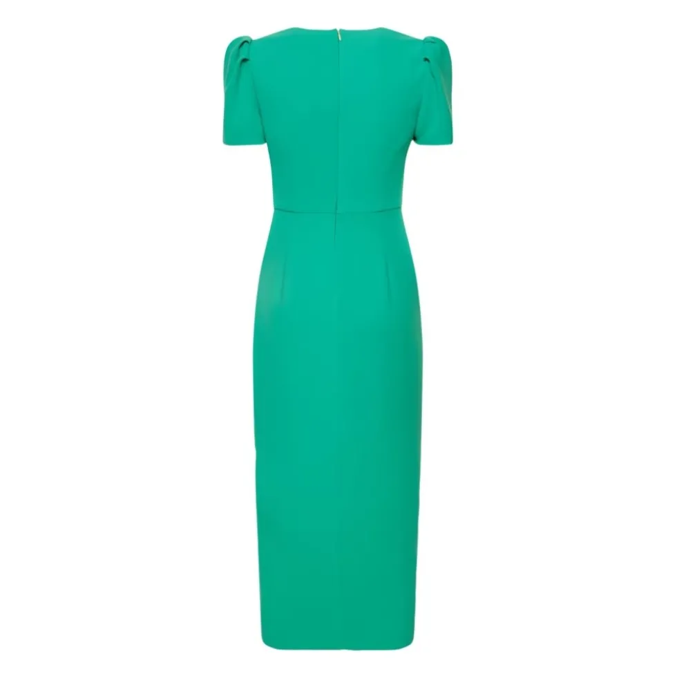 Lang Elegant Kjole med Drapering