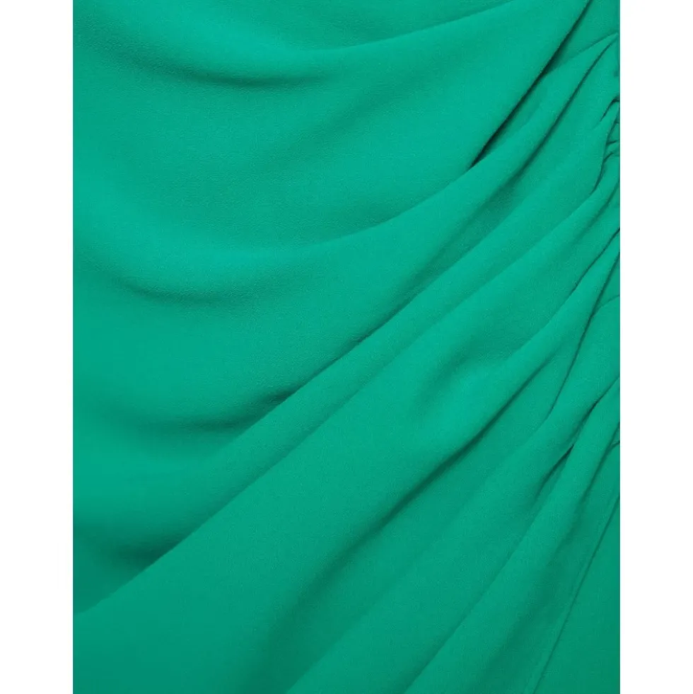 Lang Elegant Kjole med Drapering