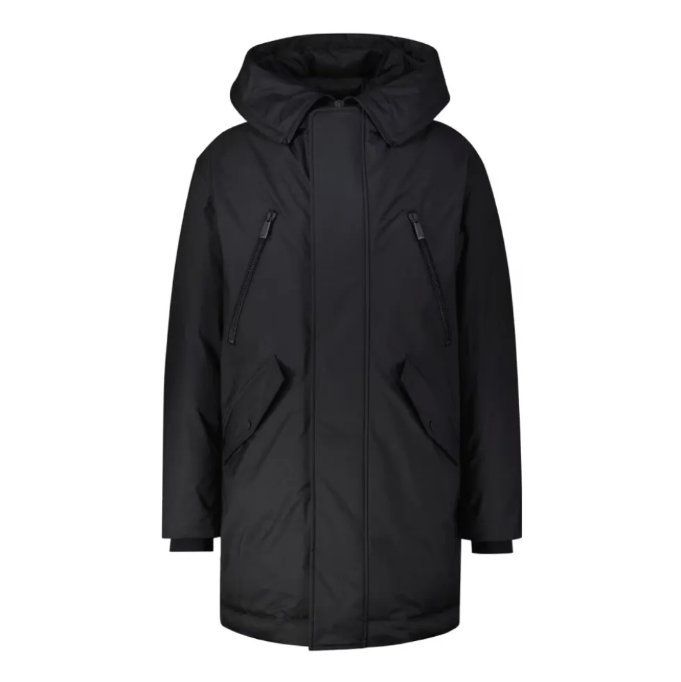 Lang Hættetrøje Parka Jakke