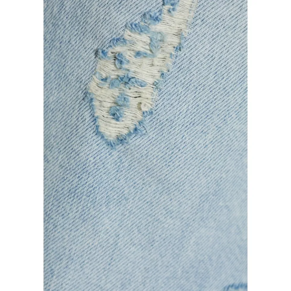 Layered Denim Trousers