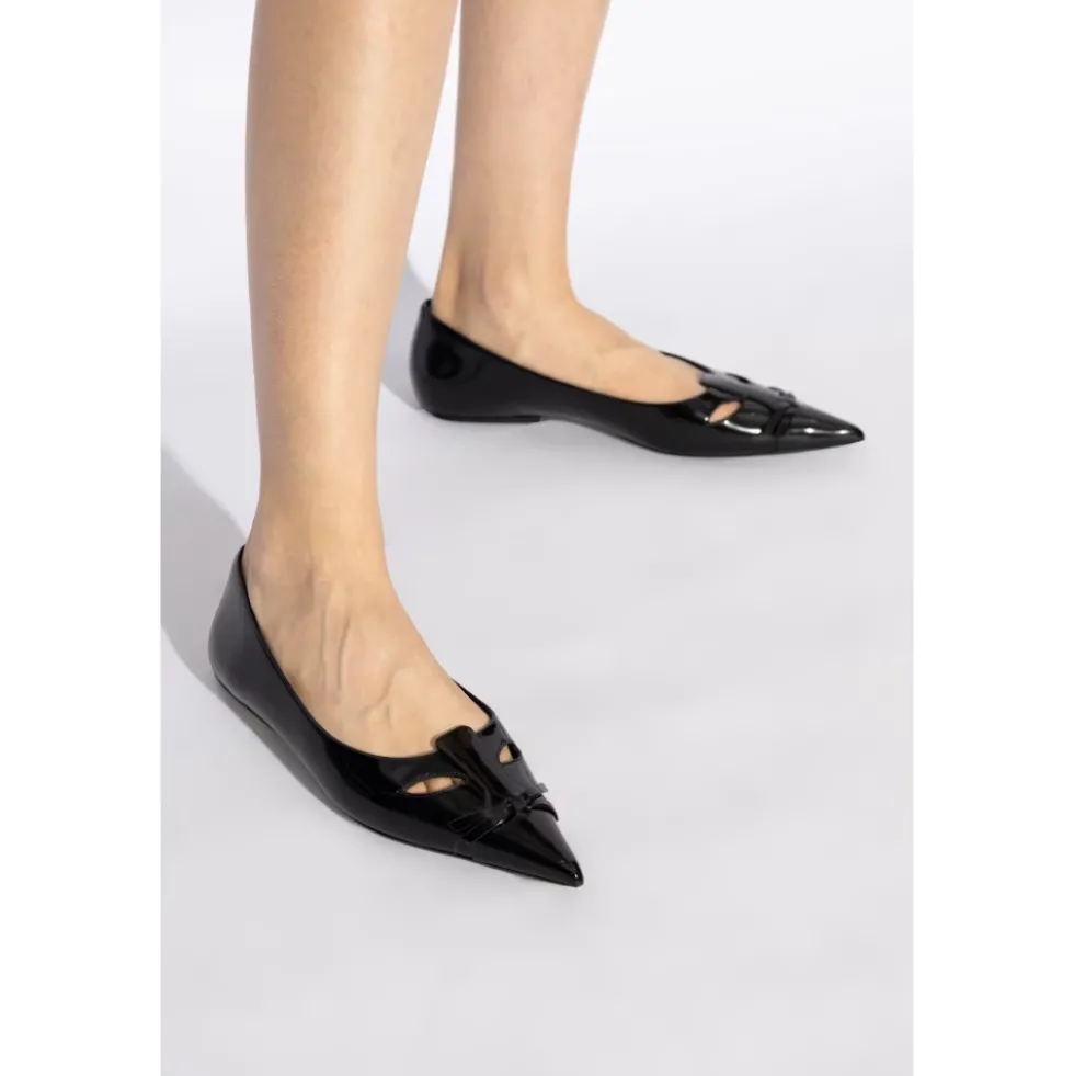 Læder Ballerinaer