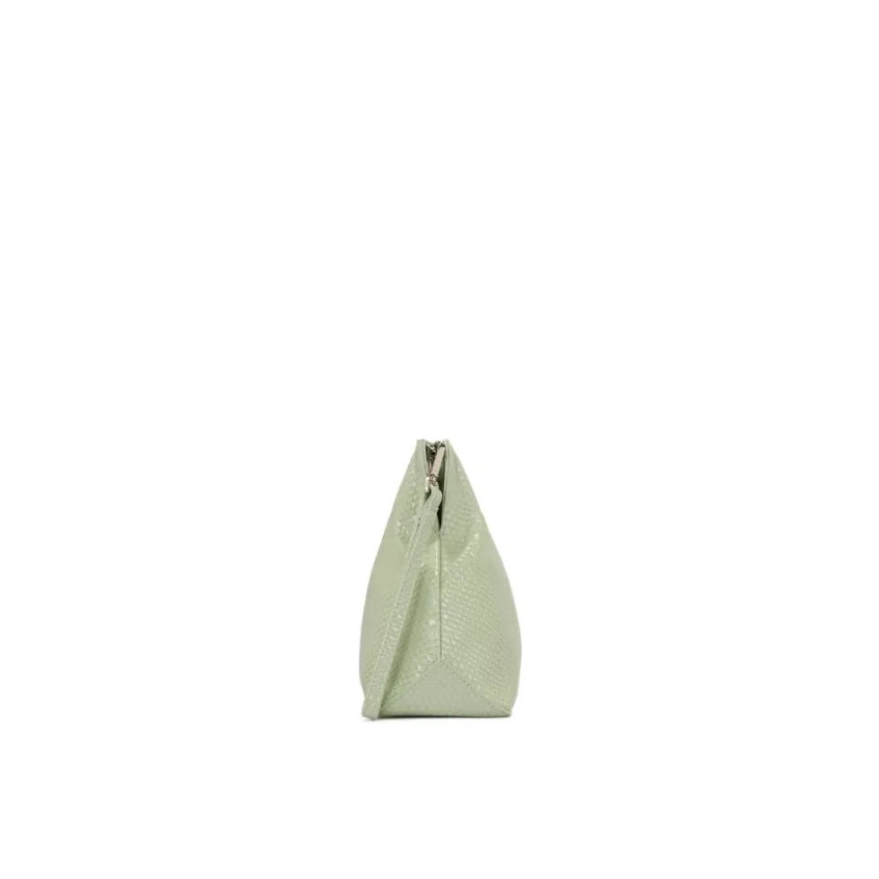 Læder clutch håndtaske
