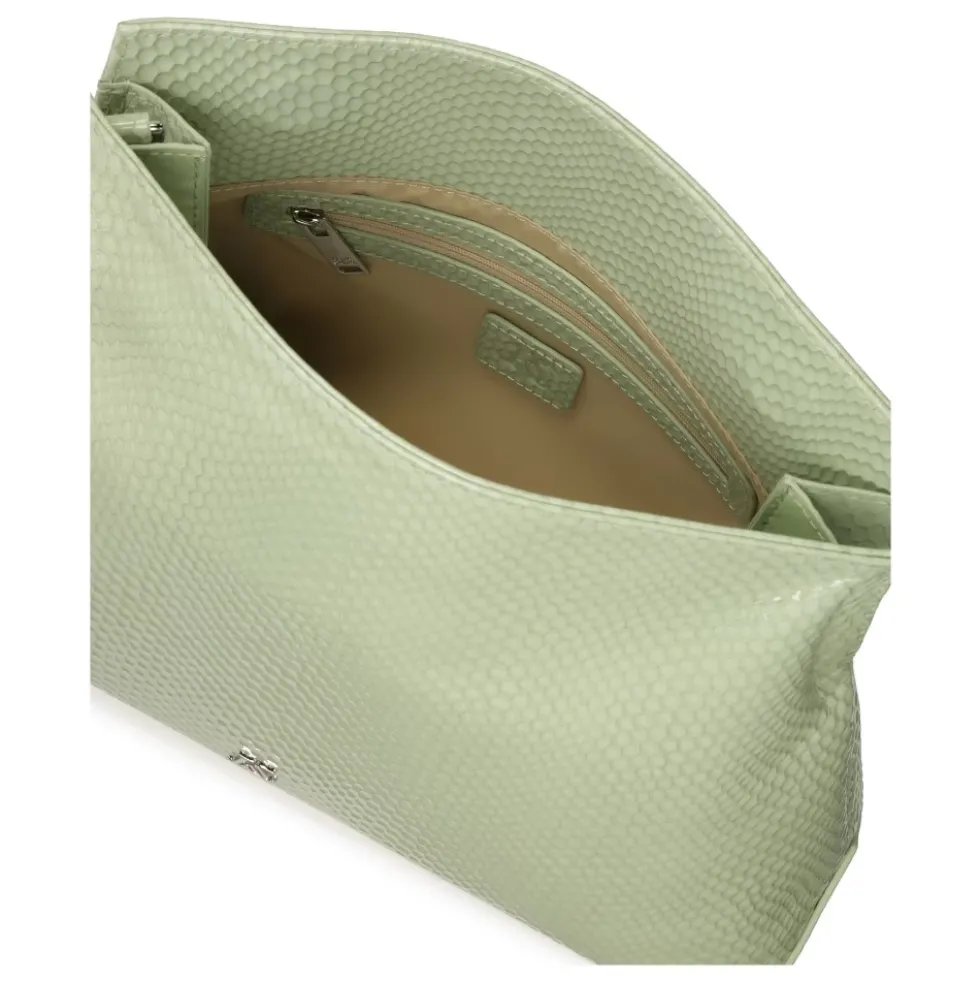 Læder clutch håndtaske