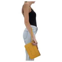 Læder Dame Clutch Taske med Lynlås