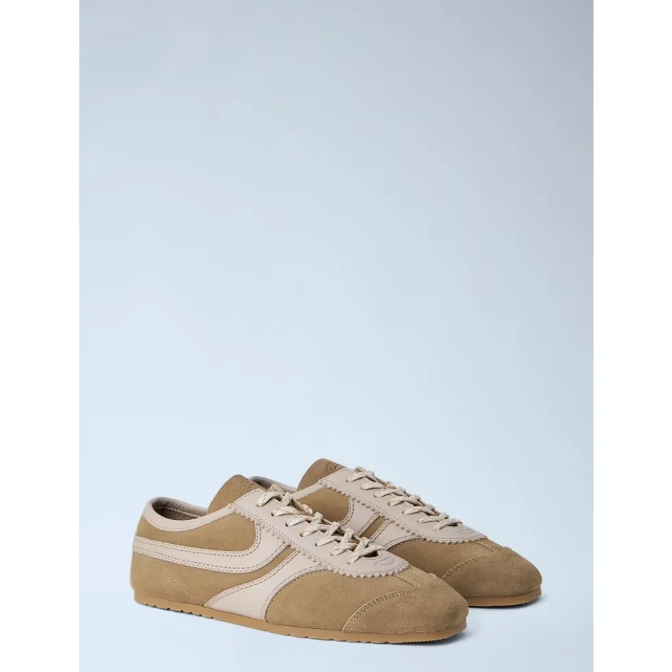 Læderkantede Suede Sneakers