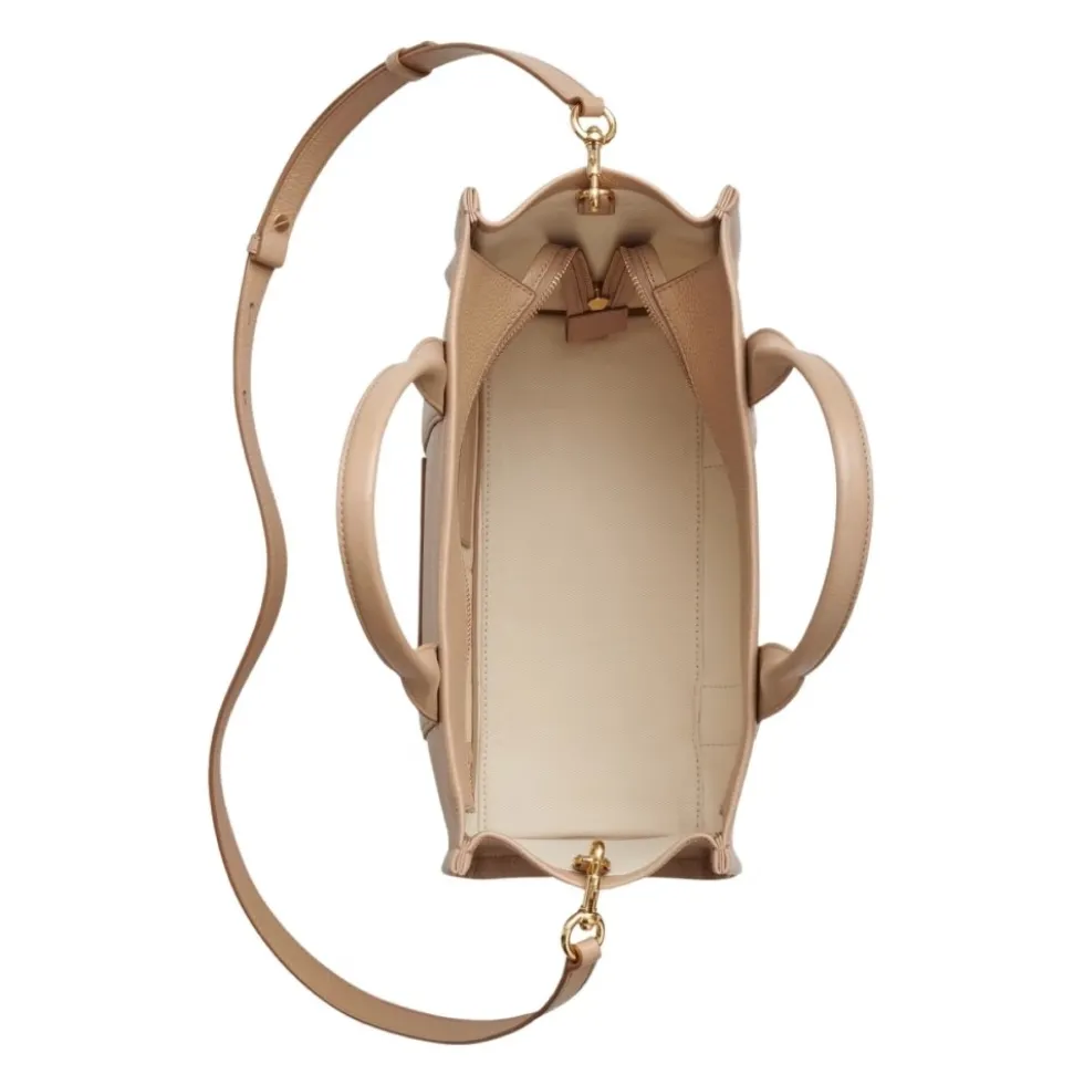 Læder Medium Tote Bag