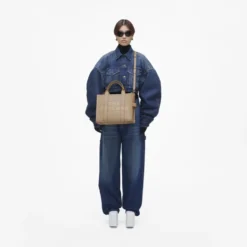 Læder Medium Tote Bag