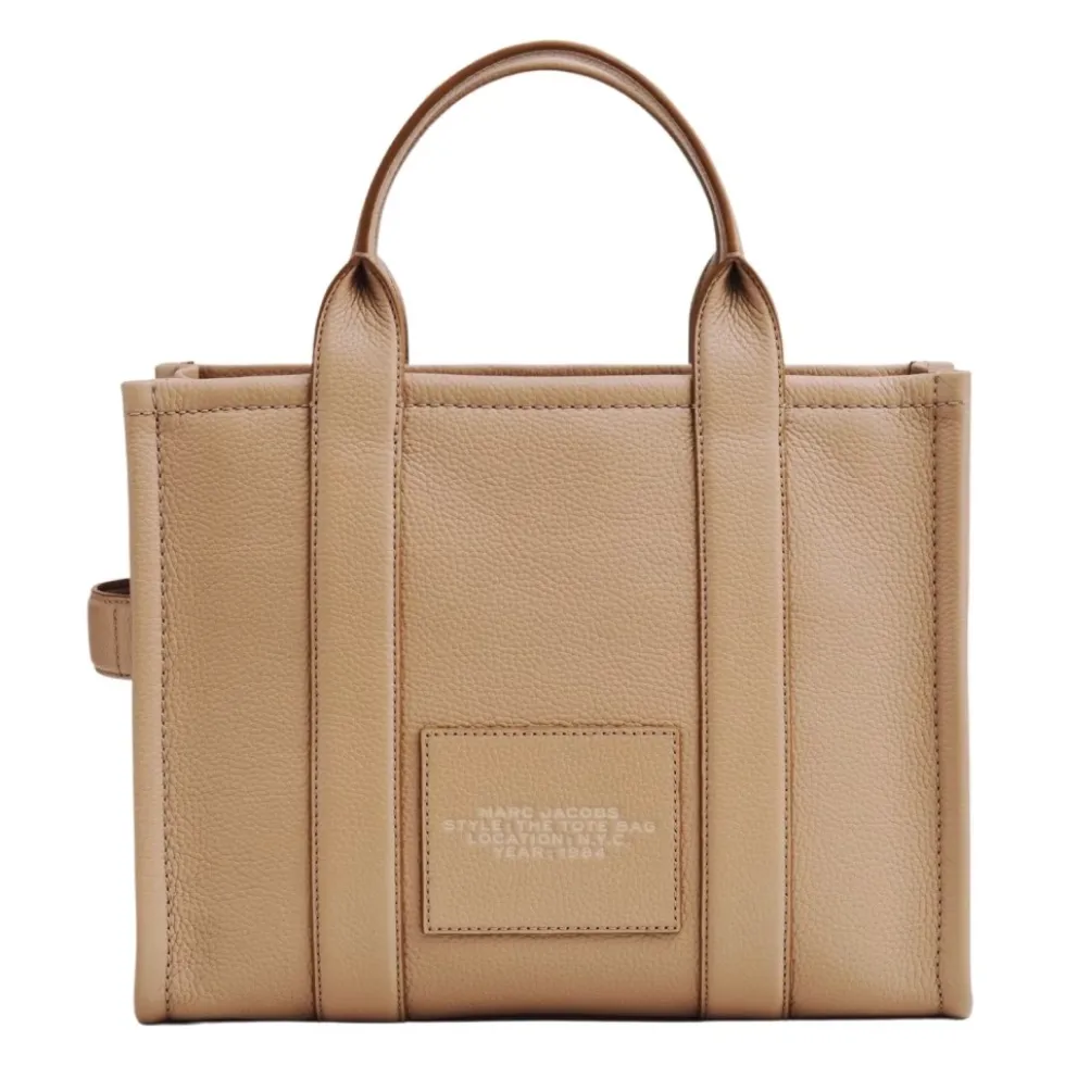 Læder Medium Tote Bag