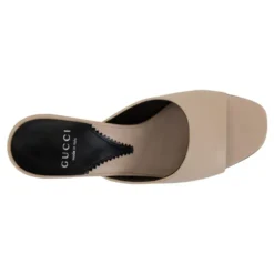 Læder Slip-On Sandaler med Logo Detalje