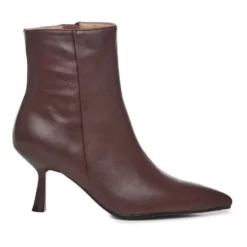 Læder Stiletstøvler Bordeaux Farve