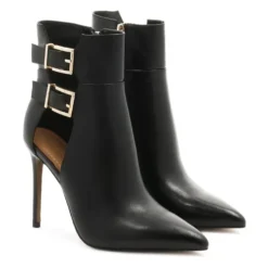 Læderstøvler med udskåret overdel