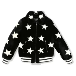 Leather Bomber Stars