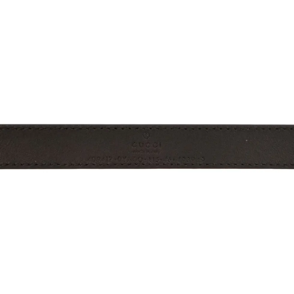 Leather Logo Plaque Belt