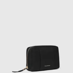 Leather make-up bag