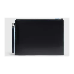 Leather men's clutch for iPad® with removable wrist strap and pockts for AirPods®