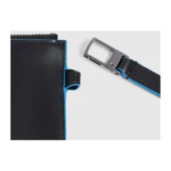 Leather men's clutch for iPad® with removable wrist strap and pockts for AirPods®