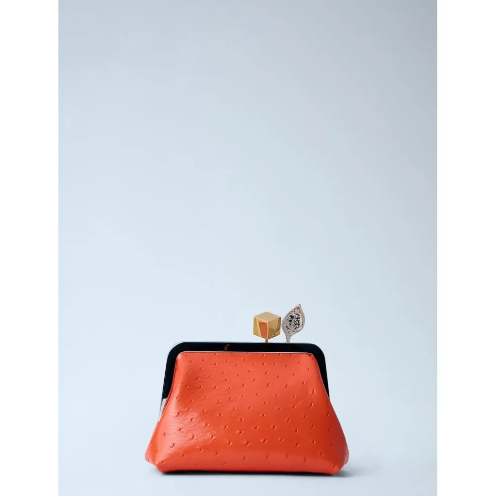 Le Berlingot Small Leather Clutch Bag
