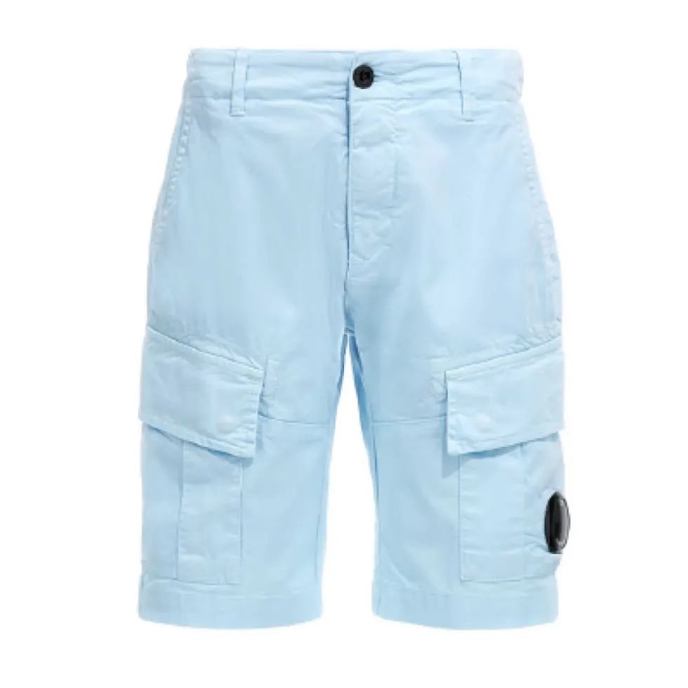 Lens Cotton Bermuda Shorts