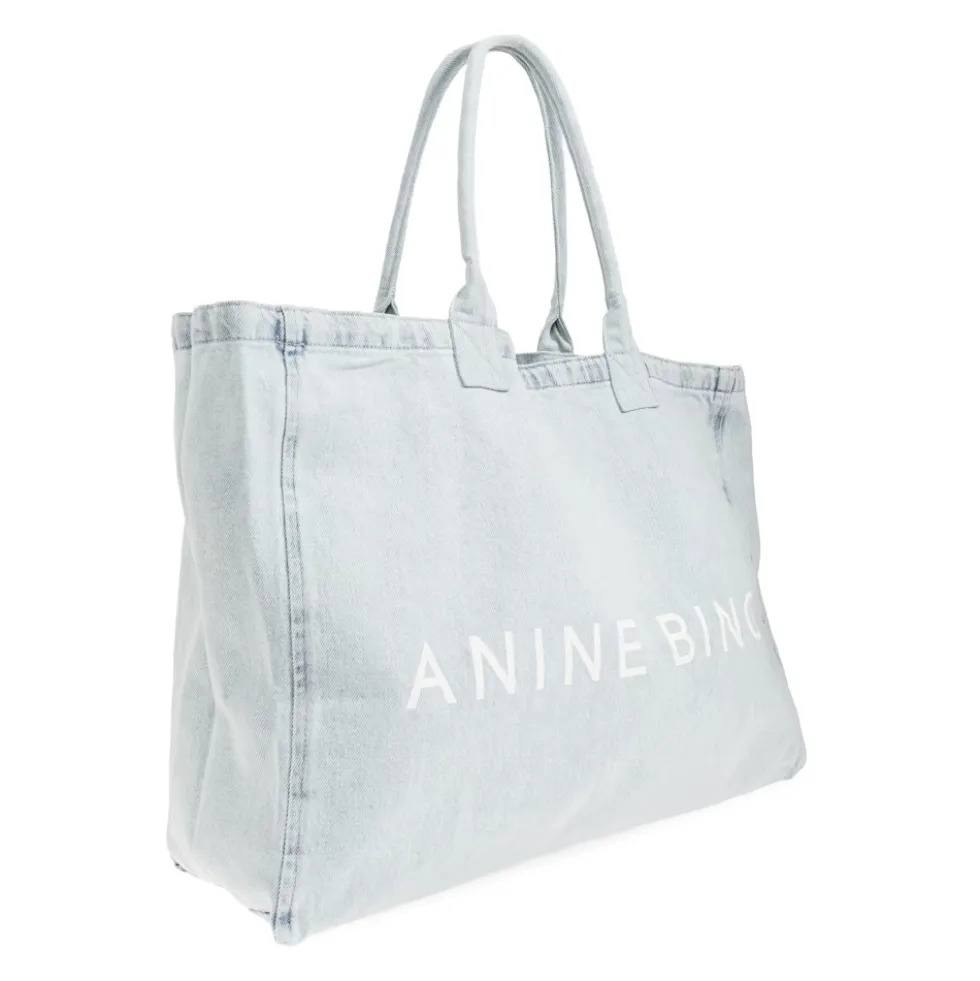Leo Denim Shopper Bag