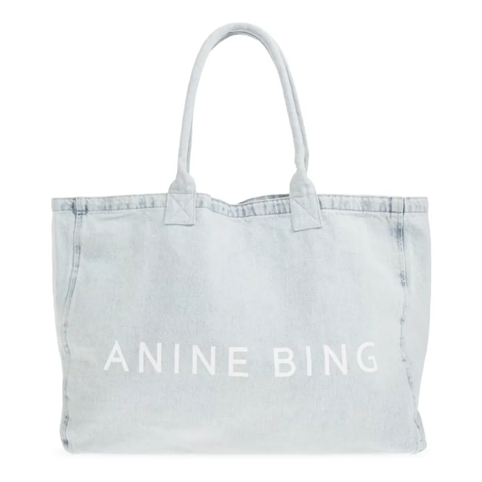 Leo Denim Shopper Bag