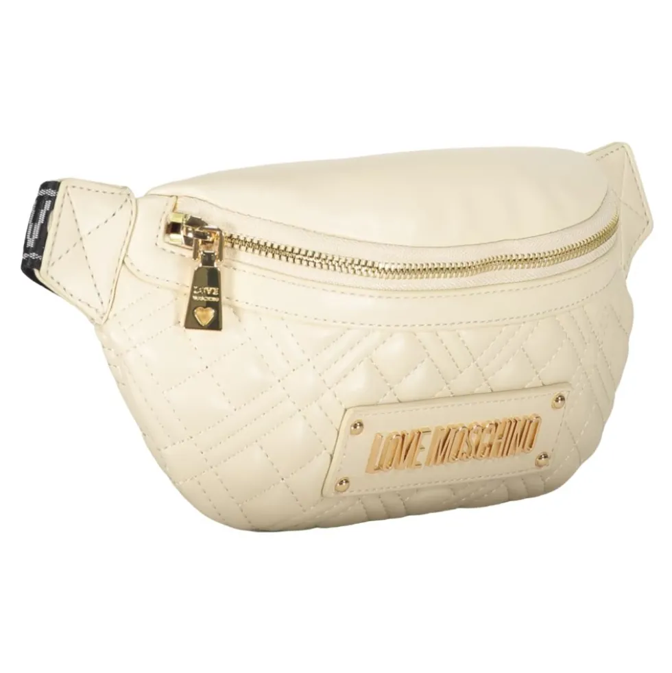 Lettering Logo Quilted Belt Bag