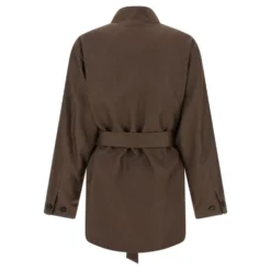 Linen Blend Blazer med sjalskrave