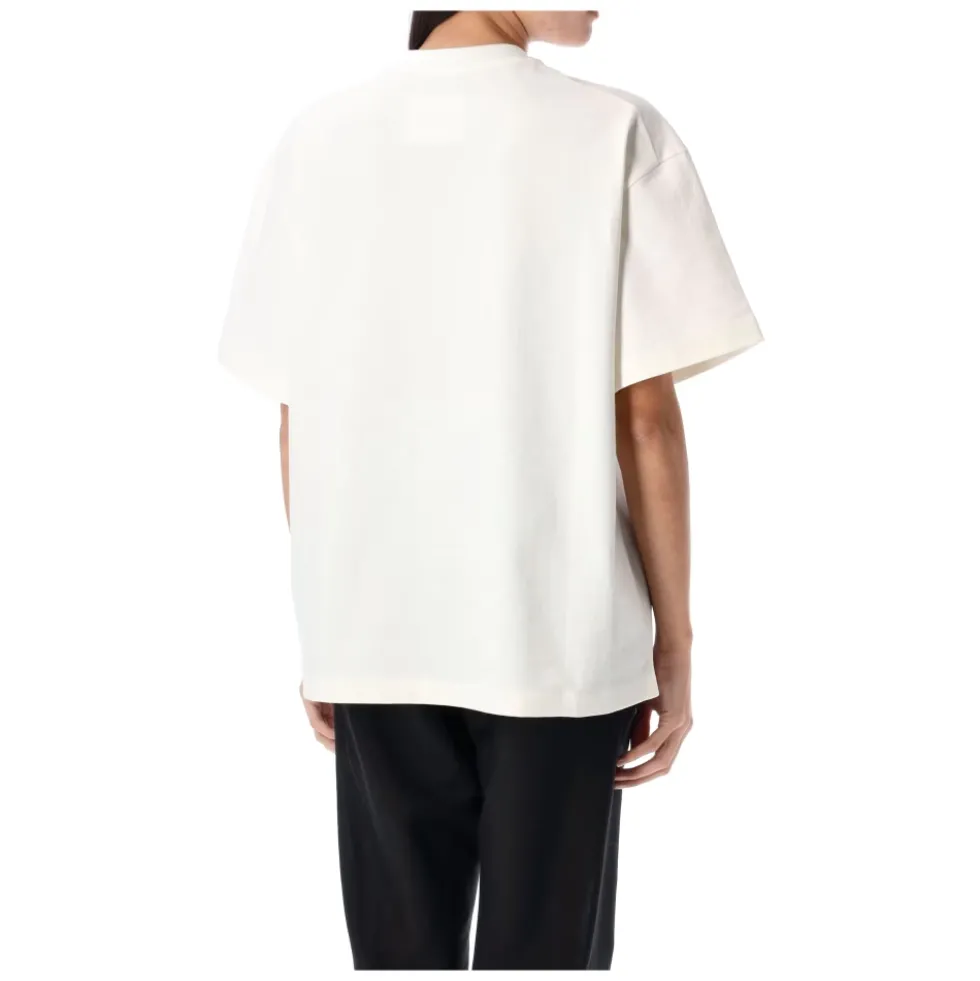 Logo Bomulds T-shirt med korte ærmer