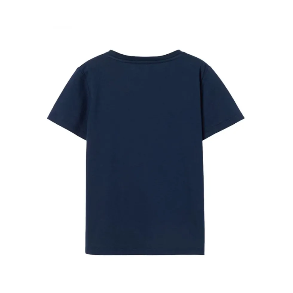Logo-broderet patch-pocket bomuldsjersey T-shirt