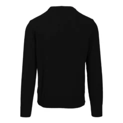 Logo-broderet sweater med rund hals