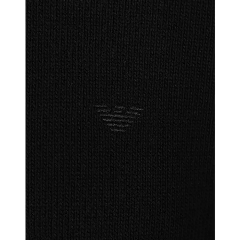 Logo-broderet sweater med rund hals