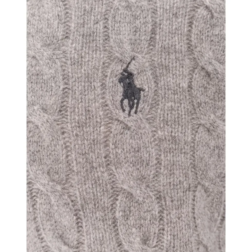 Logo Broderet Uld Kashmir Sweater